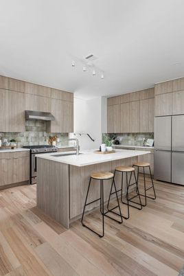 Interior, Kitchen, Wood Texture Flooring