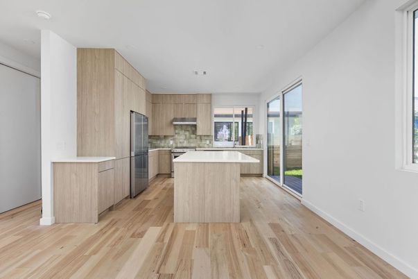 Interior, Kitchen, Wood Texture Flooring