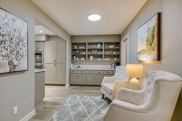 Interior, Recessed Lighting, Stainless Steel Appliances, Wood Texture Flooring