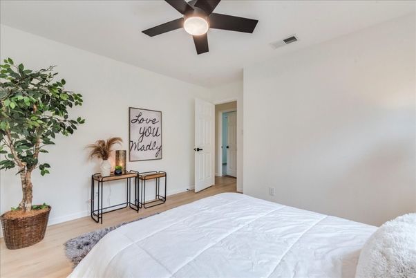 Bedroom, Interior, Wood Texture Flooring