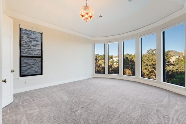 Chandelier, Empty room, Interior