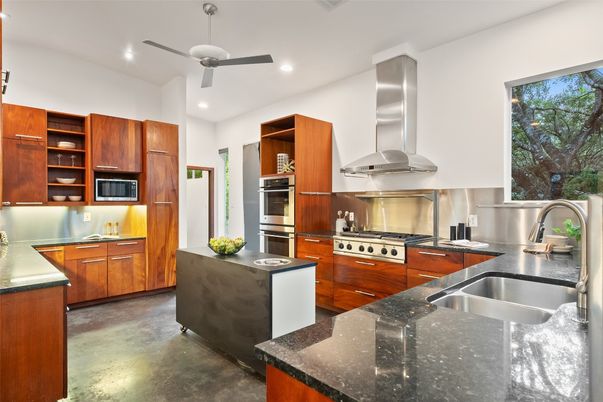 Interior, Kitchen, Recessed Lighting, Stainless Steel Appliances