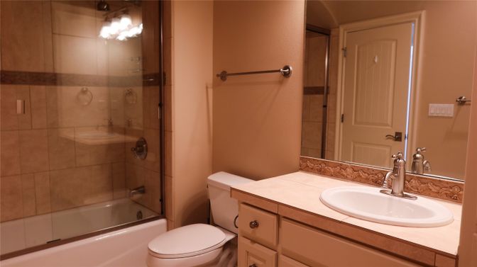 Bathroom, Glass Shower, Interior, Tile Countertops