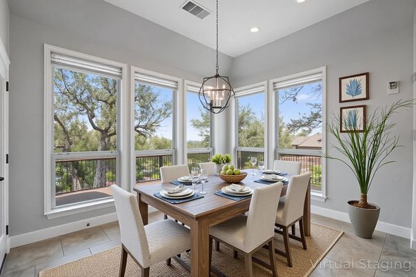 Dining room, Interior, Pendant Lights, Recessed Lighting