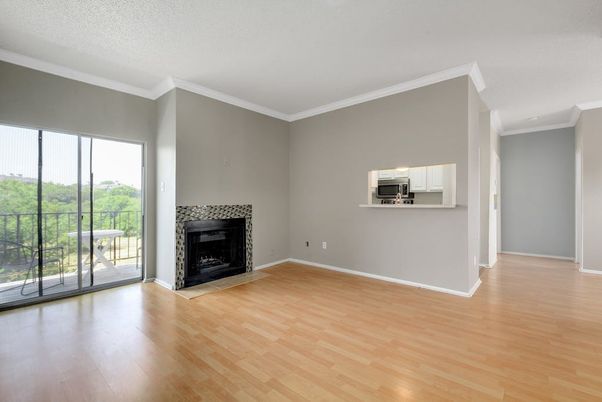 Empty room, Fireplace, Interior, Wood Texture Flooring