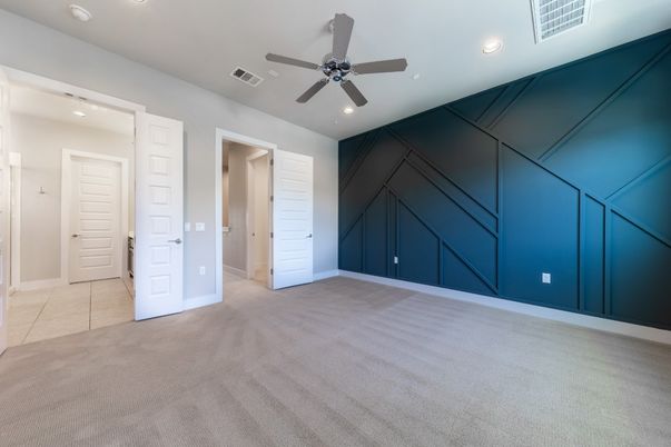 Empty room, Interior, Recessed Lighting