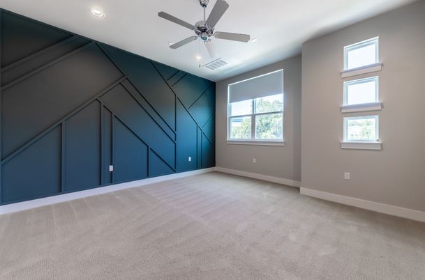 Empty room, Interior, Recessed Lighting