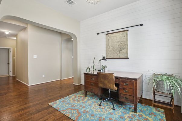 Home Office, Interior, Wood Texture Flooring