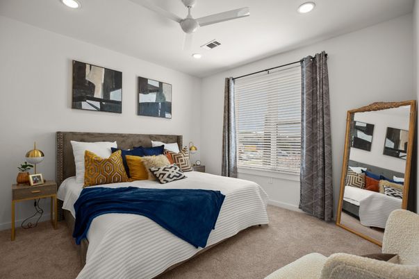 Bedroom, Interior, Recessed Lighting