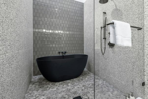 Bathroom, Free Standing Baths, Glass Shower, Interior