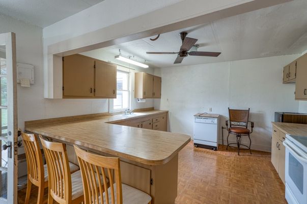 Interior, Kitchen, Wood Texture Flooring