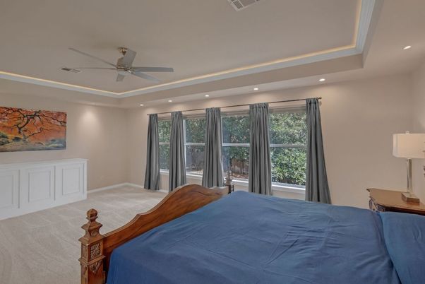 Bedroom, Interior, Recessed Lighting