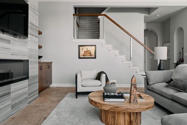 Interior, Living room, Recessed Lighting