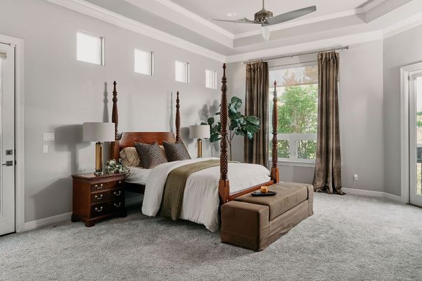 Bedroom, Interior, Recessed Lighting