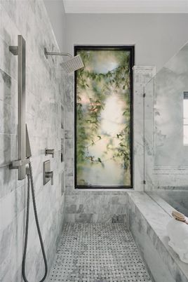 Bathroom, Interior, Marble Walls