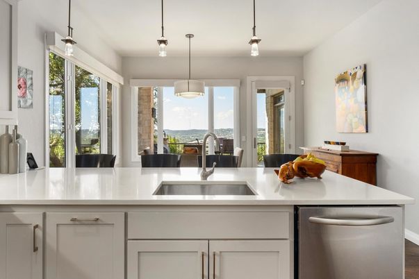 Interior, Kitchen, Pendant Lights, Stainless Steel Appliances