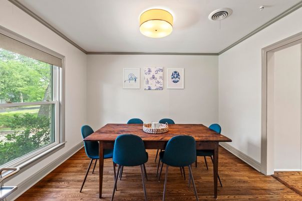 Dining room, Interior, Wood Texture Flooring