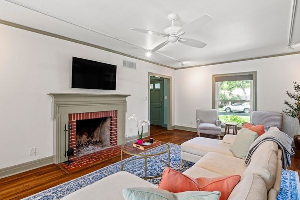 Fireplace, Interior, Living room, Wood Texture Flooring