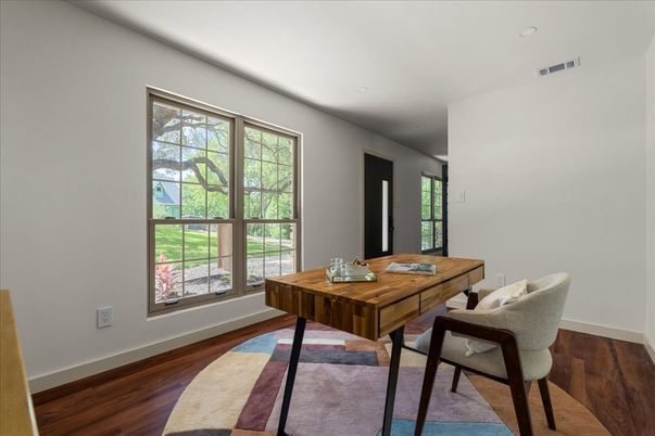Home Office, Interior, Wood Texture Flooring