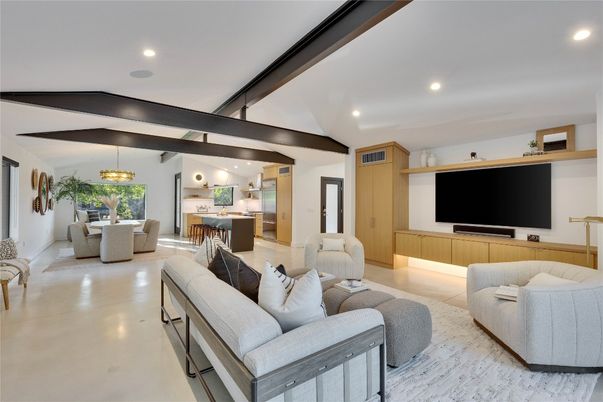 Dining room, Interior, Kitchen, Living room, Pendant Lights, Recessed Lighting