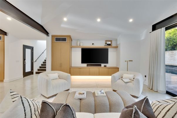 Interior, Living room, Recessed Lighting