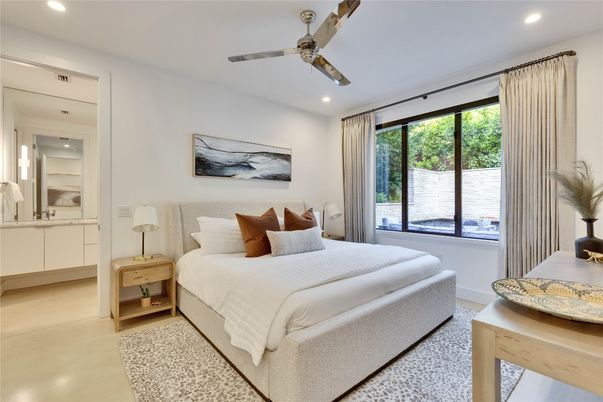 Bedroom, Interior, Recessed Lighting