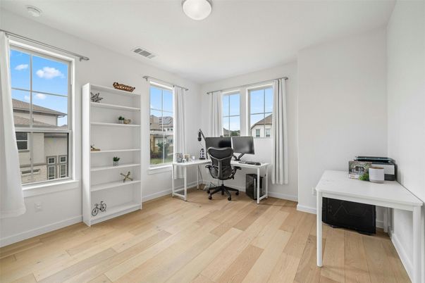 Home Office, Interior, Wood Texture Flooring