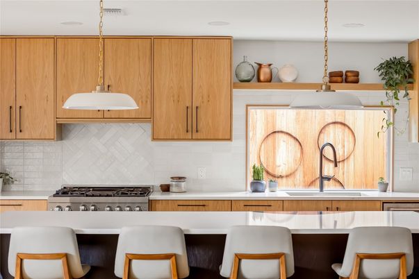 Interior, Kitchen, Pendant Lights, Stainless Steel Appliances