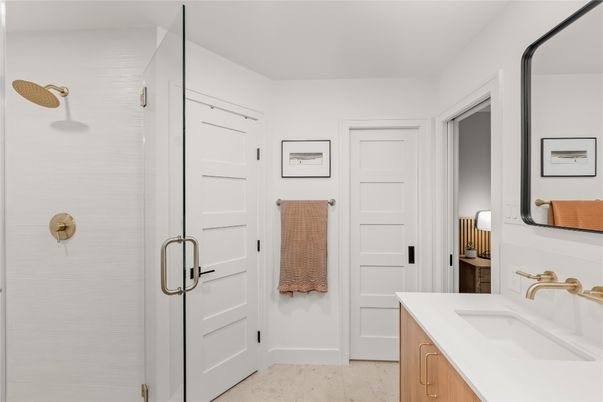 Bathroom, Glass Shower, Interior