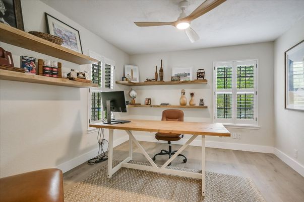 Home Office, Interior, Wood Texture Flooring