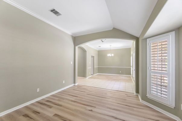 Chandelier, Empty room, Interior, Wood Texture Flooring