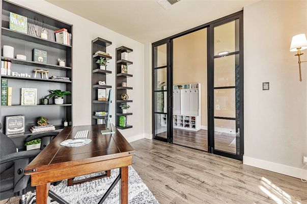 Home Office, Interior, Wood Texture Flooring