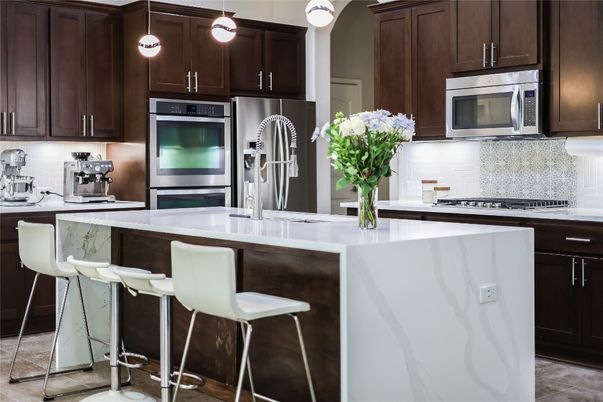 Interior, Kitchen, Pendant Lights, Stainless Steel Appliances