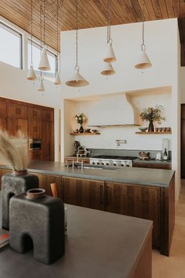 Interior, Kitchen, Pendant Lights, Stainless Steel Appliances