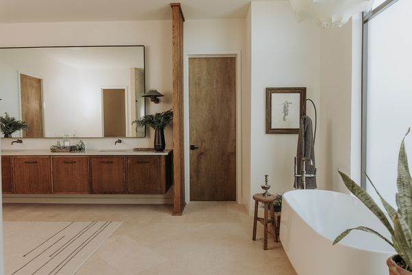 Bathroom, Dual Sink Vanities, Free Standing Baths, Interior