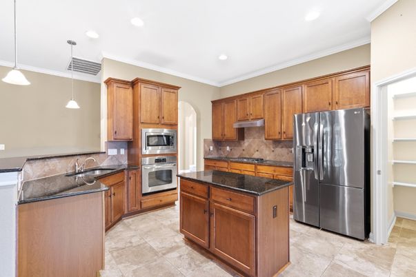 Interior, Kitchen, Pendant Lights, Recessed Lighting, Stainless Steel Appliances
