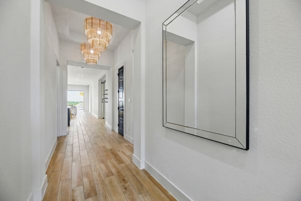 Chandelier, Interior, Recessed Lighting, Wood Texture Flooring