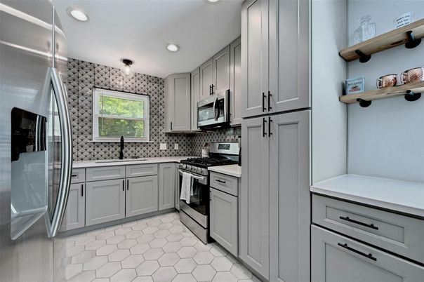 Interior, Kitchen, Recessed Lighting, Stainless Steel Appliances