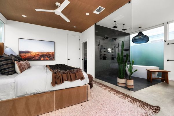 Bathroom, Bedroom, Glass Shower, Interior, Recessed Lighting