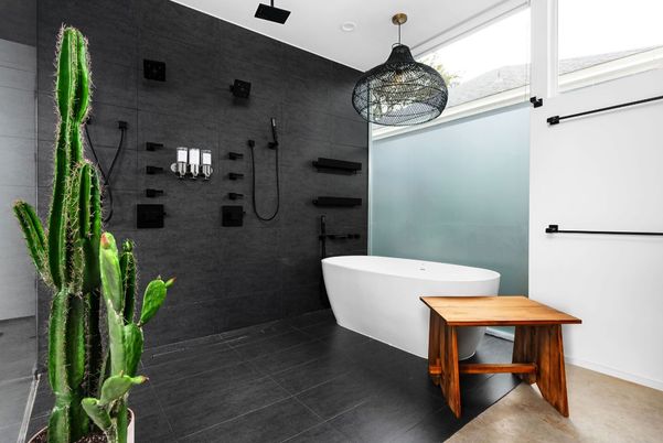 Bathroom, Free Standing Baths, Interior, Recessed Lighting