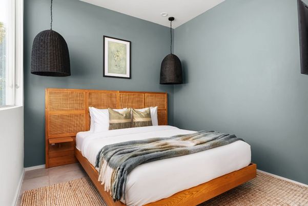 Bedroom, Interior, Pendant Lights