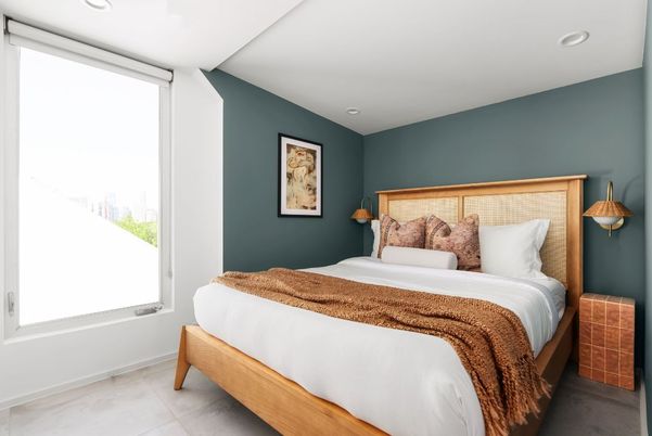 Bedroom, Interior, Recessed Lighting
