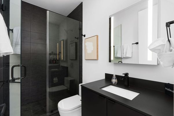 Bathroom, Glass Shower, Interior