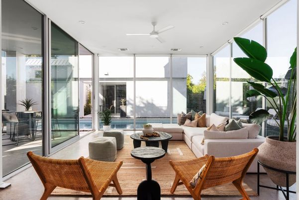 Interior, Living room, Recessed Lighting
