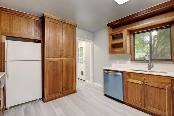 Interior, Kitchen, Wood Texture Flooring