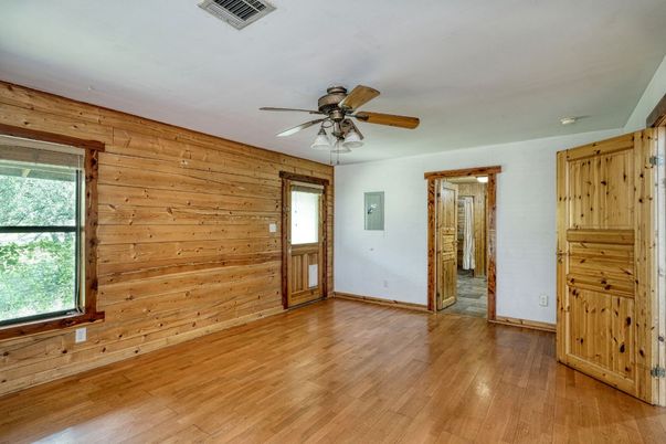 Empty room, Interior, Wood Texture Flooring, Wooden Walls