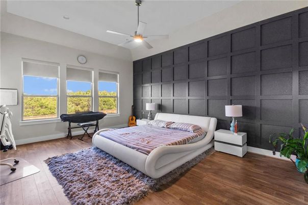 Bedroom, Interior, Wood Texture Flooring