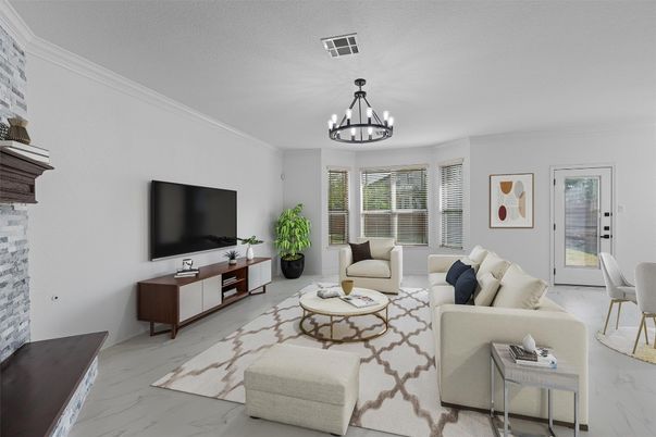 Chandelier, Interior, Living room, Marble