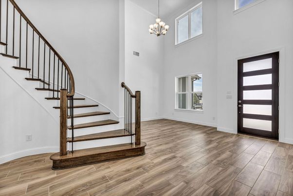Chandelier, Interior, Wood Texture Flooring