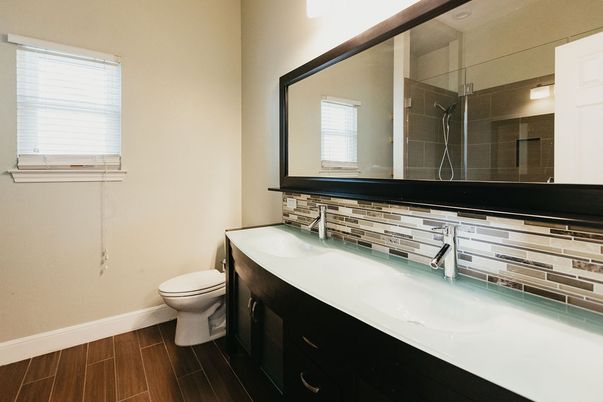Bathroom, Interior, Wood Texture Flooring